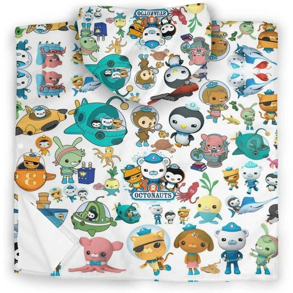 Boys Girls Hooded Bath Towel Soft Absorbent Quick-Drying Buckle Bath Towel‎